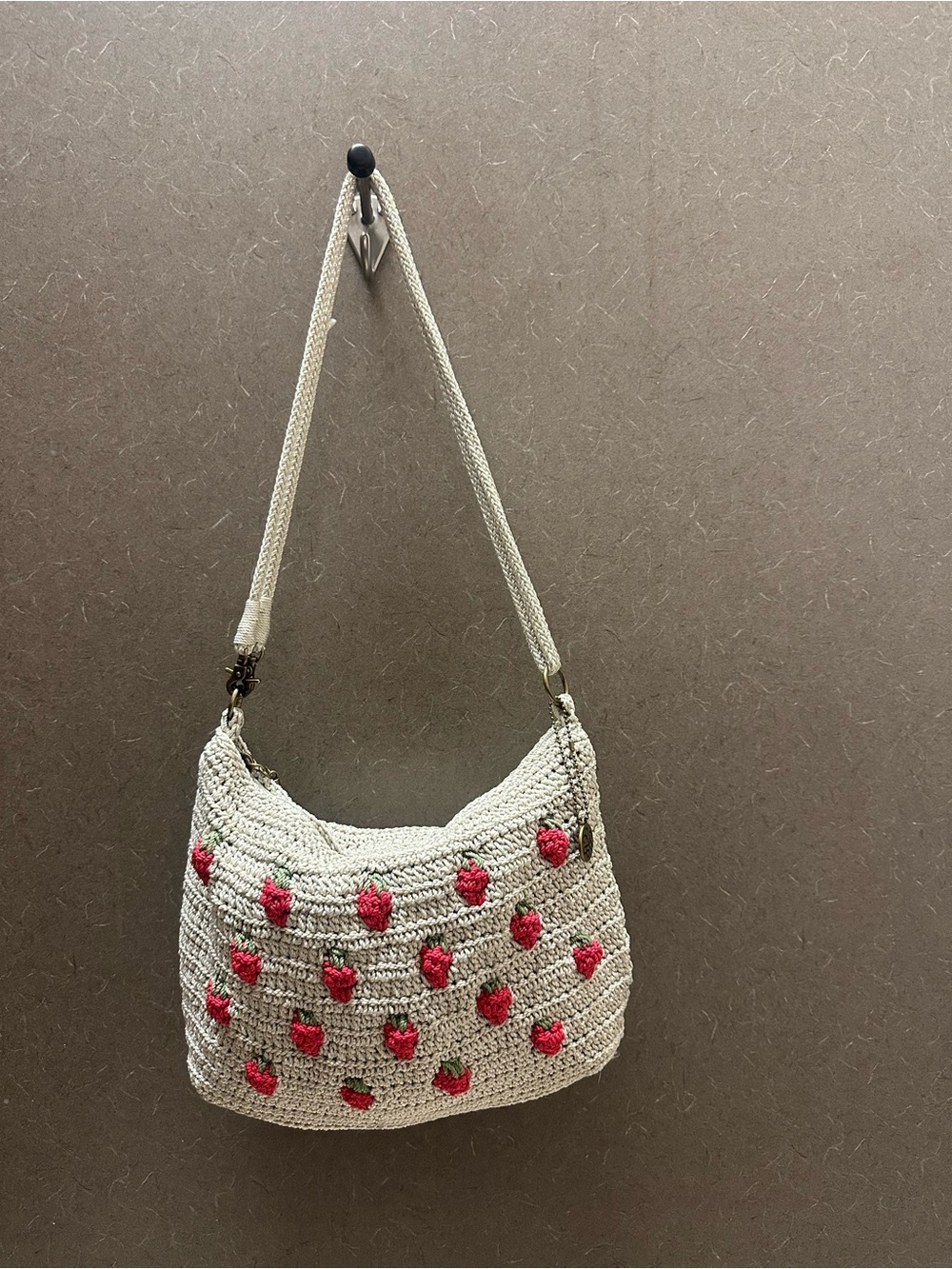 The Sak Strawberry crotchet bag